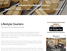 Tablet Screenshot of lifestylecouriers.net